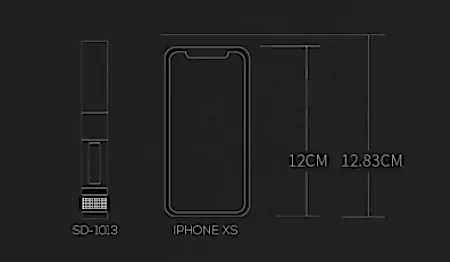 Брелок фонарик с красным светом